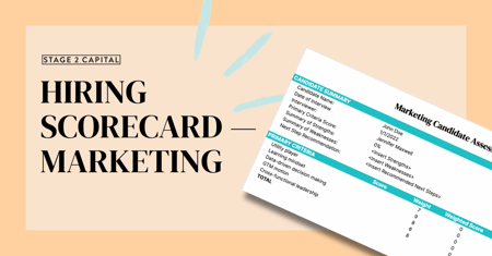 Interview Scorecard — Marketing