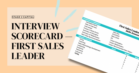 Interview Scorecard — Sales Leader