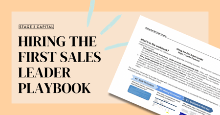 Hiring the First Sales Leader Playbook