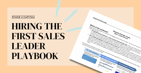 Hiring the First Sales Leader Playbook