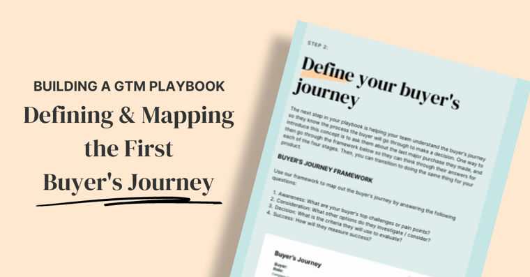 How to Define and Map the First Buyer's Journey
