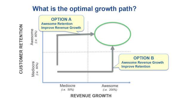 Optimal growth path